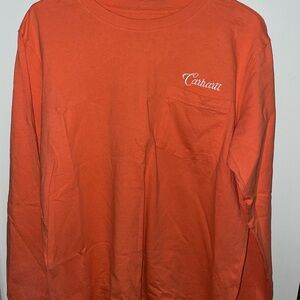 Carhartt Bright Orange Long Sleeve Tee